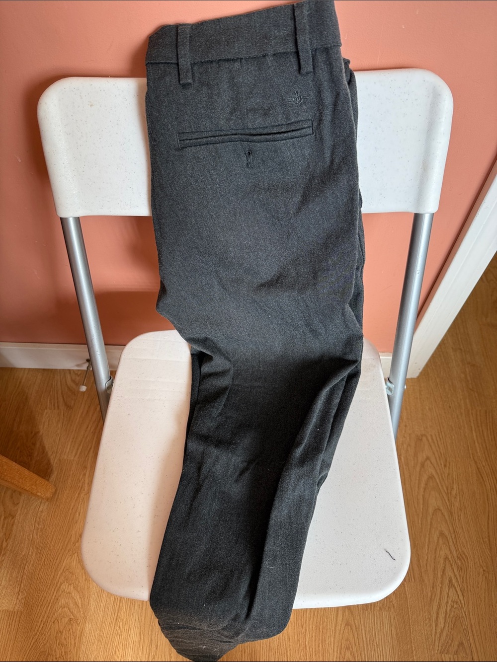 Dockers Men's Charcoal Gray Dress Pants